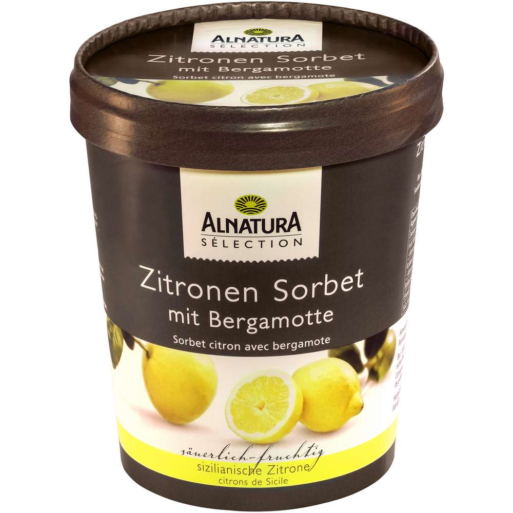Produktabbildung Alnatura Eis Sorbet, Zitrone
