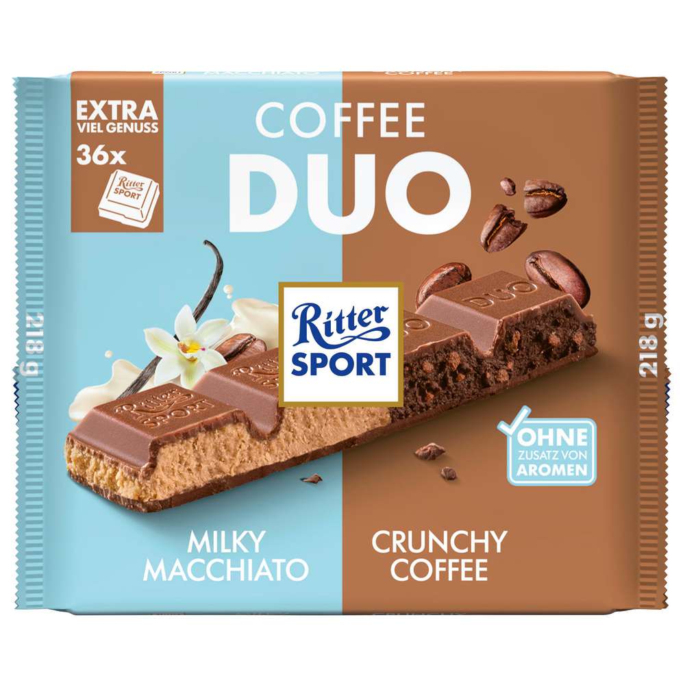 Produktabbildung Ritter Sport Tafelschokolade, Duo Coffee