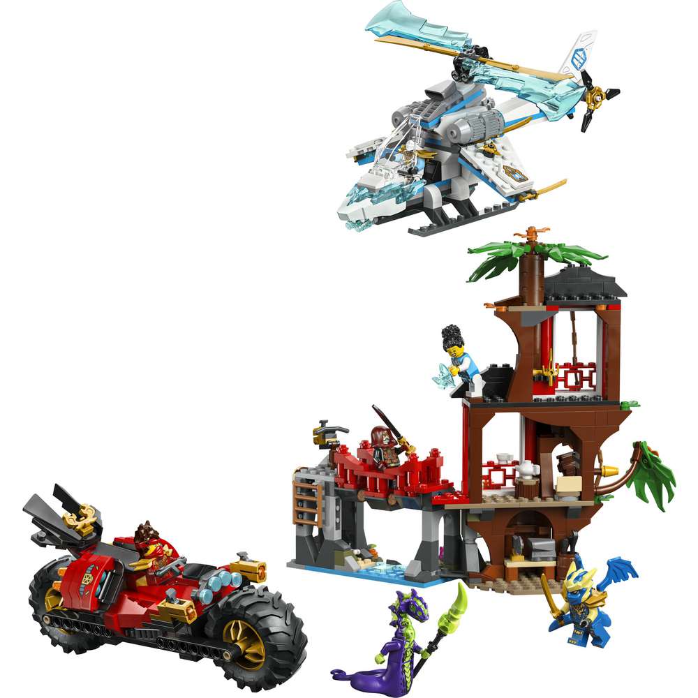 Produktabbildung Lego LEGO NINJAGO Showdown am Baumhaus mit dem Ninja-Bike 71857