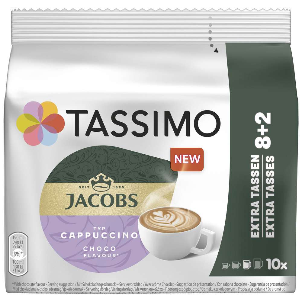 Produktabbildung Jacobs Kaffee-Kapseln Tassimo, Cappuccino Choco
