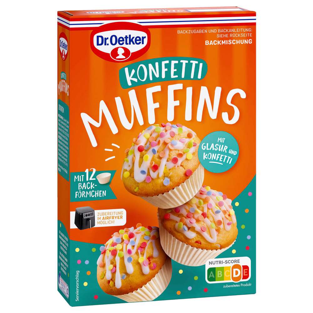 Produktabbildung Dr. Oetker Backmischung Konfetti Muffins