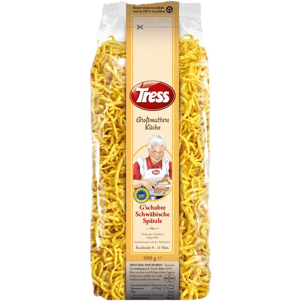 Produktabbildung Tress Schwäbische Spätzle, Großmutters Küche