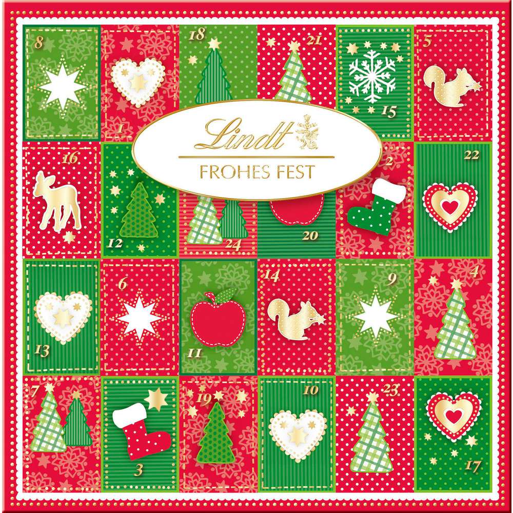 Produktabbildung Lindt Tisch-Adventskalender Frohes Fest, Mini