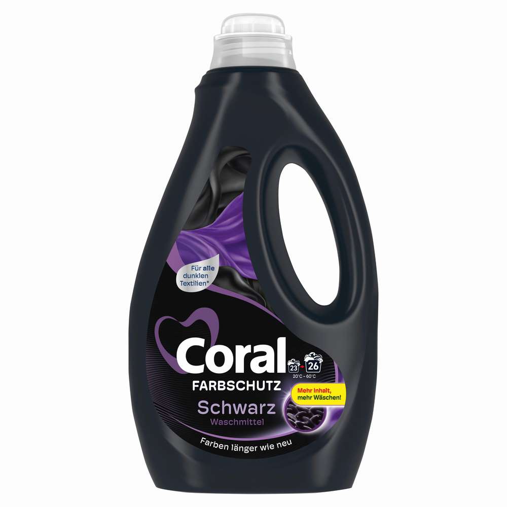 Produktabbildung Coral Fein-Waschmittel flüssig, Schwarzes & Dunkles