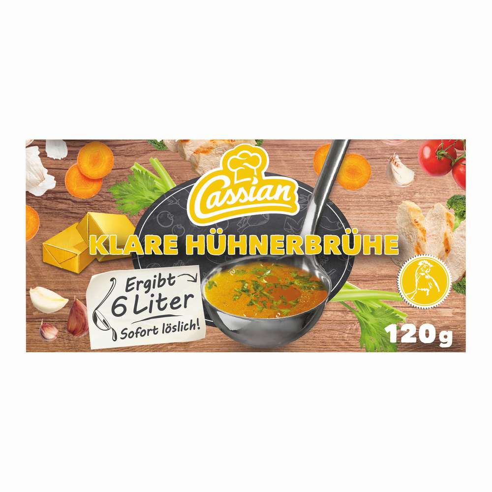 Produktabbildung Cassian Hühnerbrühe, klar