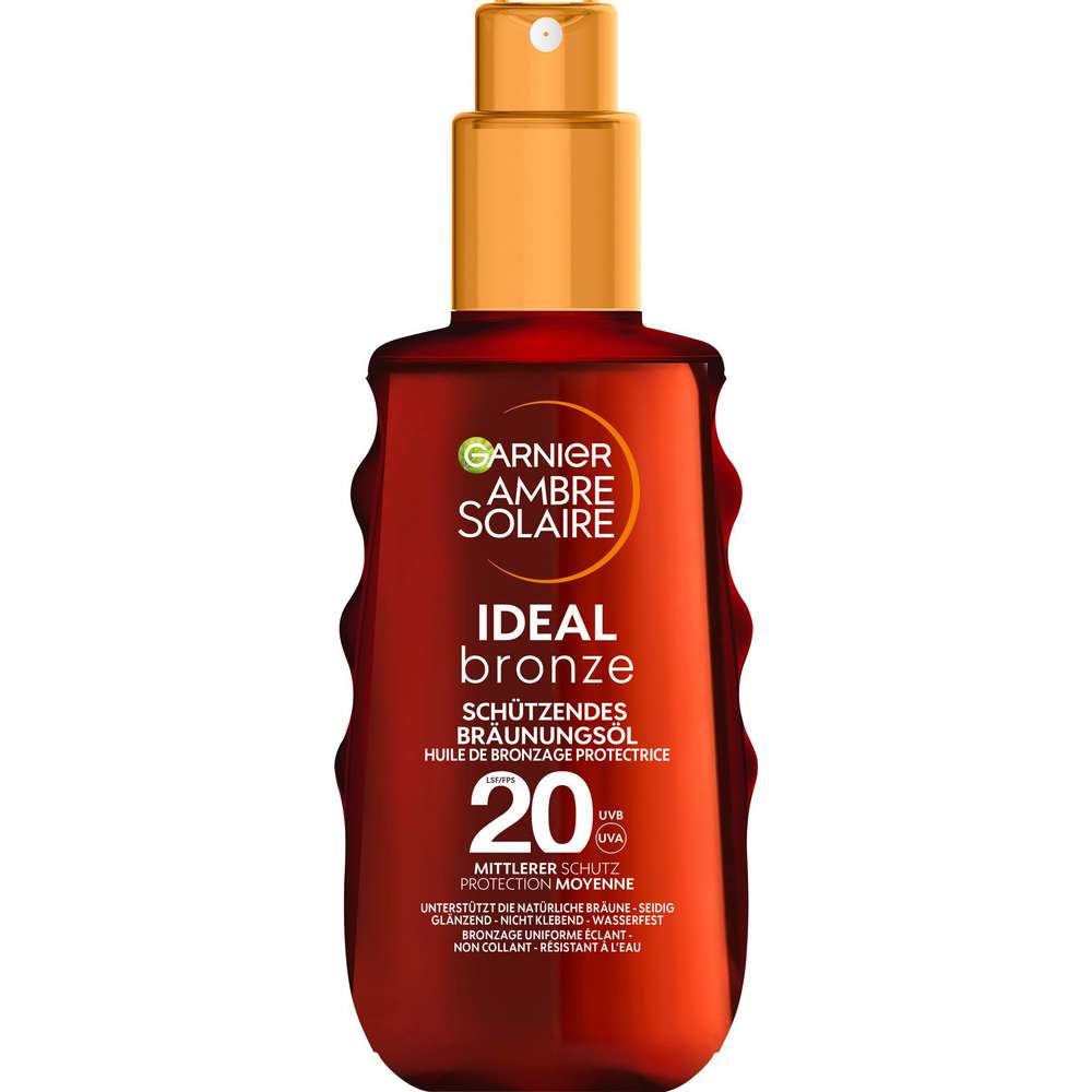 Produktabbildung Garnier Schützendes Sonnenöl Ambre Solaire Ideal Bronze, LSF20