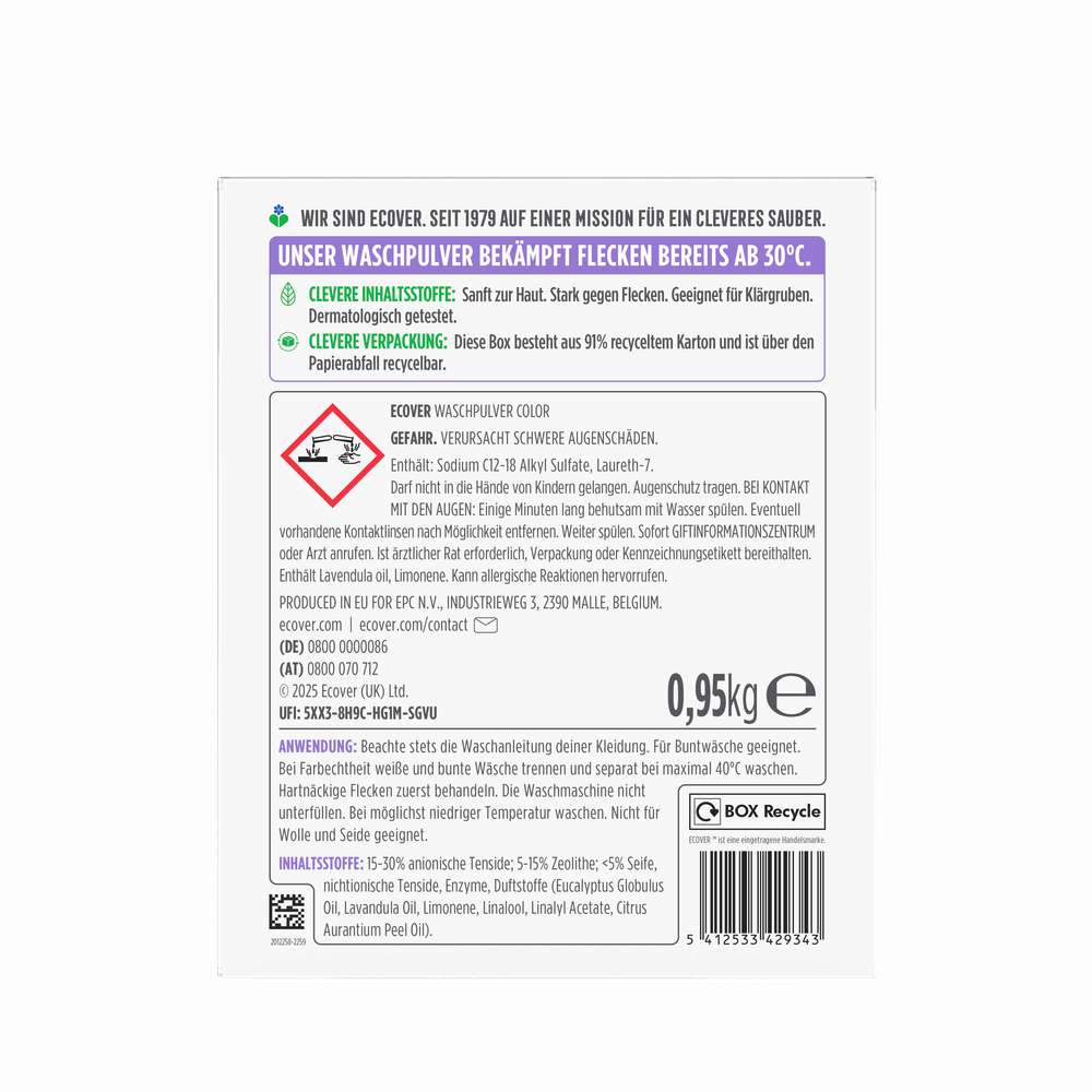 Produktabbildung Ecover Color-Waschmittel Pulver