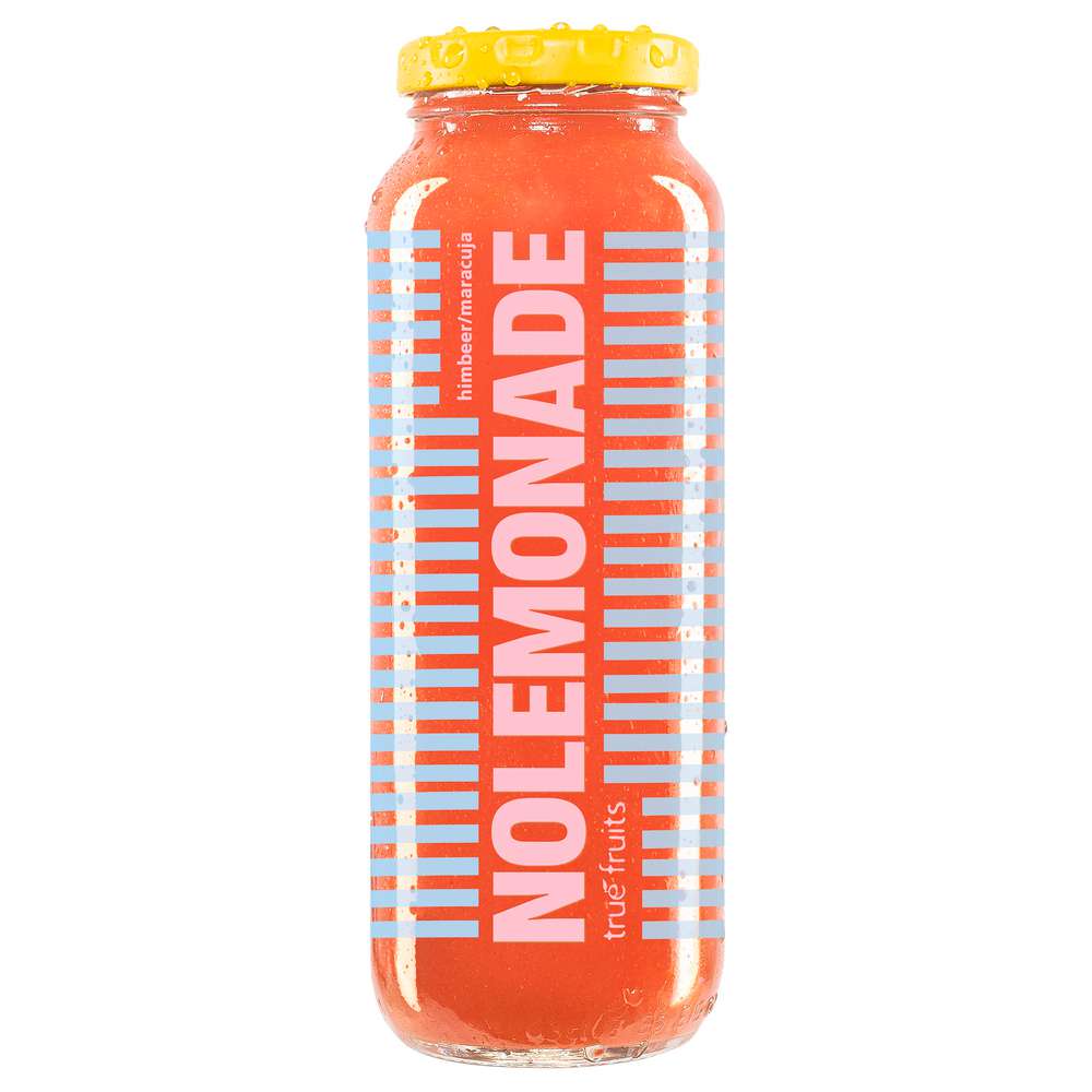 Produktabbildung True Fruits No Lemonade, Himbeere/Apfel/Zitrone/Agave/Maracuja/Lila Süßkartoffel