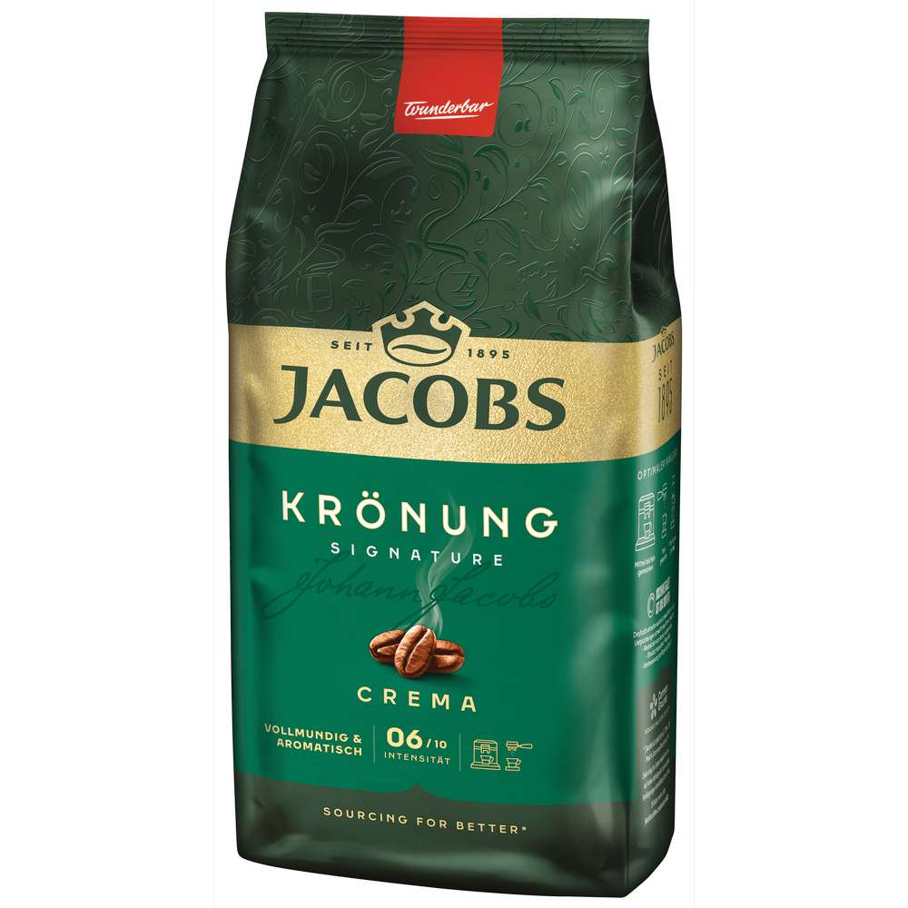 Produktabbildung Jacobs Kaffee Krönung Caffé Crema, ganze Bohnen