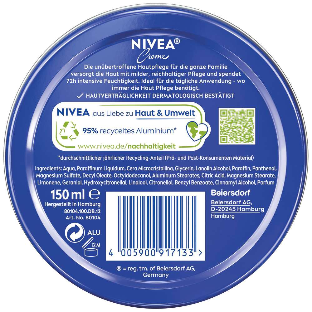 Produktabbildung Nivea Creme Natural Touch 