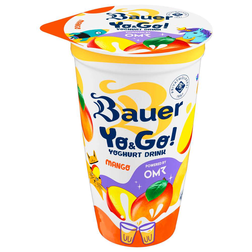 Produktabbildung Bauer Yo & Go! Trinkjoghurt Mango