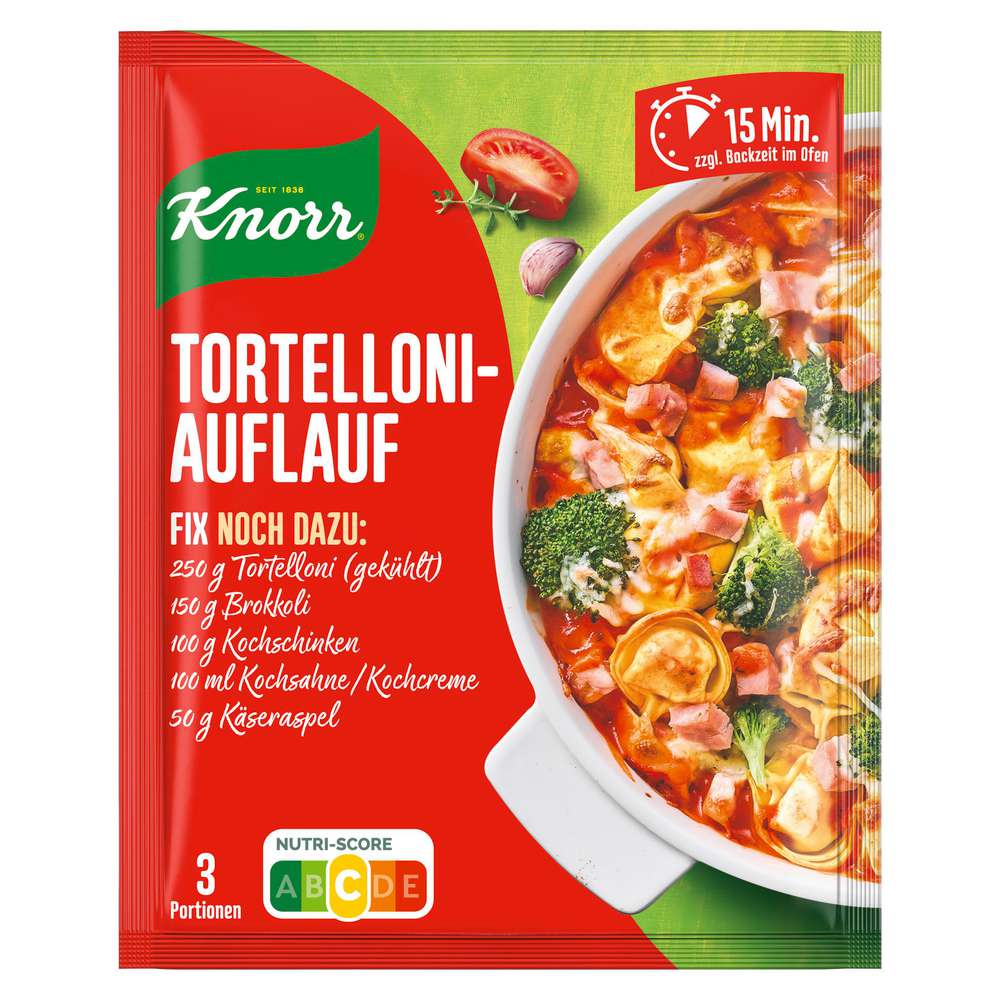 Produktabbildung Knorr Fix-Würzmischung, Tortellini Auflauf