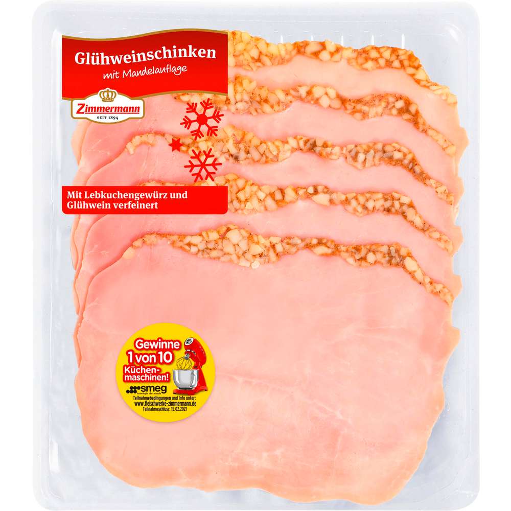 Produktabbildung Zimmermann Glühweinschinken Scheiben, Mandel