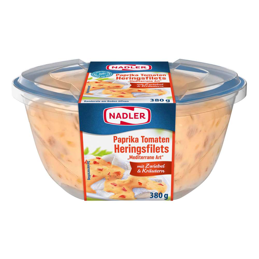 Produktabbildung Nadler Heringsfilet Paprika-Tomaten. Zwiebeln & Kräuter
