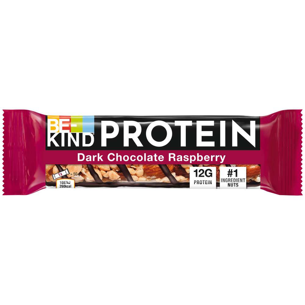 Produktabbildung BE KIND Proteinriegel Dark Chocolate Raspberry