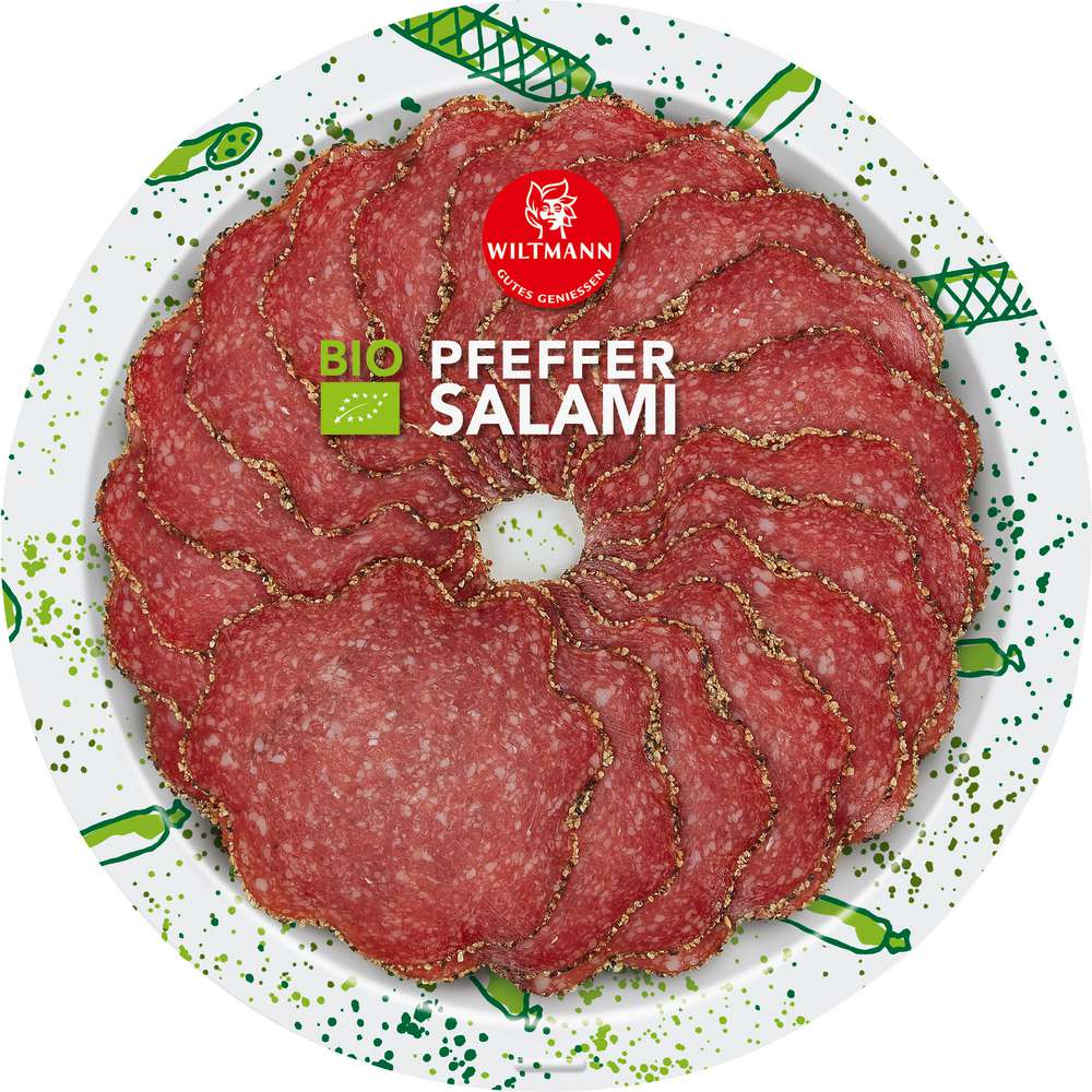 Produktabbildung Wiltmann Bio Salami, Pfeffer