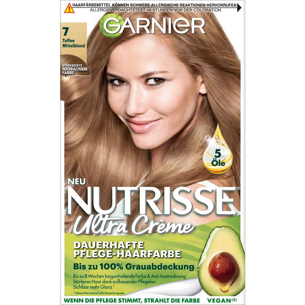 Produktabbildung Garnier Haarfarbe-Creme Nutrisse, 70 Mittelblond