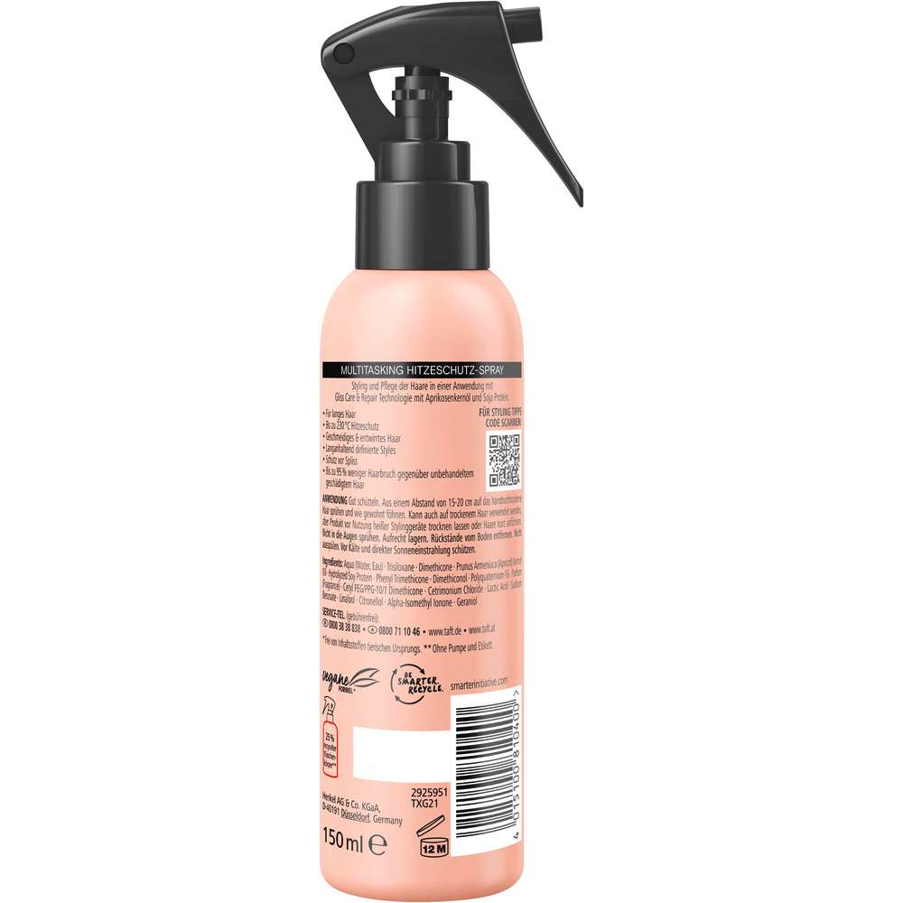 Produktabbildung Drei Wetter Taft Hitzeschutz Spray, Lovely Long