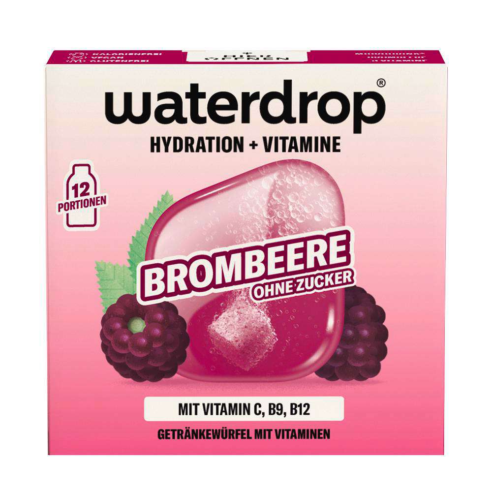 Produktabbildung Waterdrop Microdrink, Getränkewürfel mit Vitaminen, Brombeere