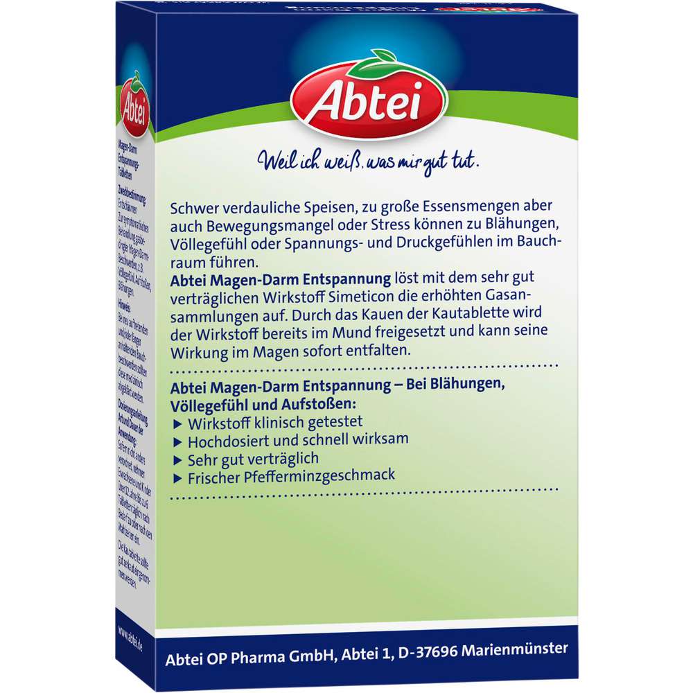 Produktabbildung Abtei Magen-Darm Entspannung, bei Blähungen, Völlegefühl