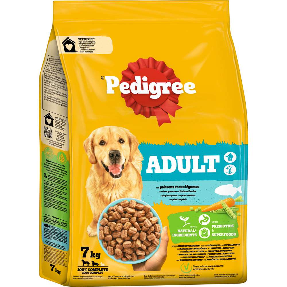 Produktabbildung Pedigree Hunde-Trockenfutter Adult, Fisch/Gemüse