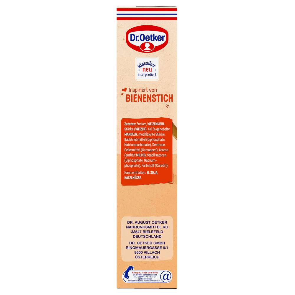 Produktabbildung Dr. Oetker Backmischung Bienenstich
