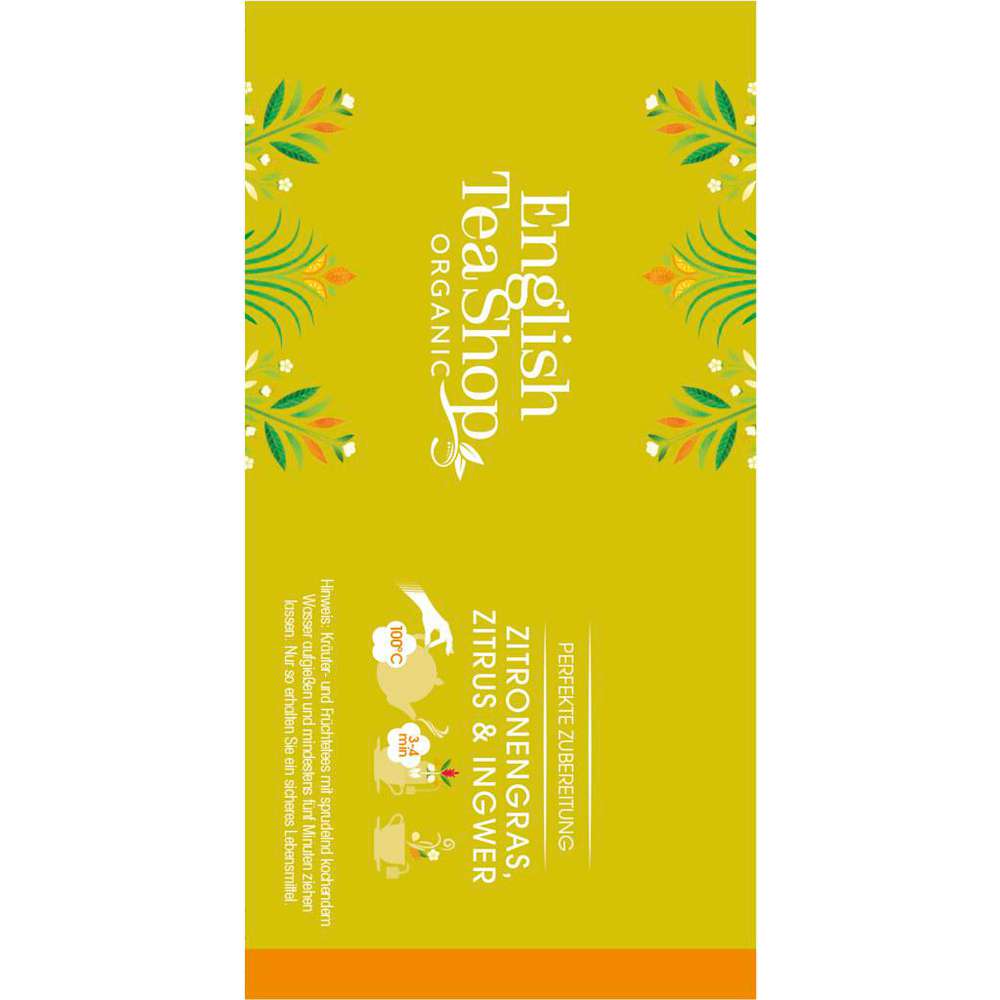 Produktabbildung English Tea Shop Bio Tee Organic, Zitronengras, Zitrus & Ingwer