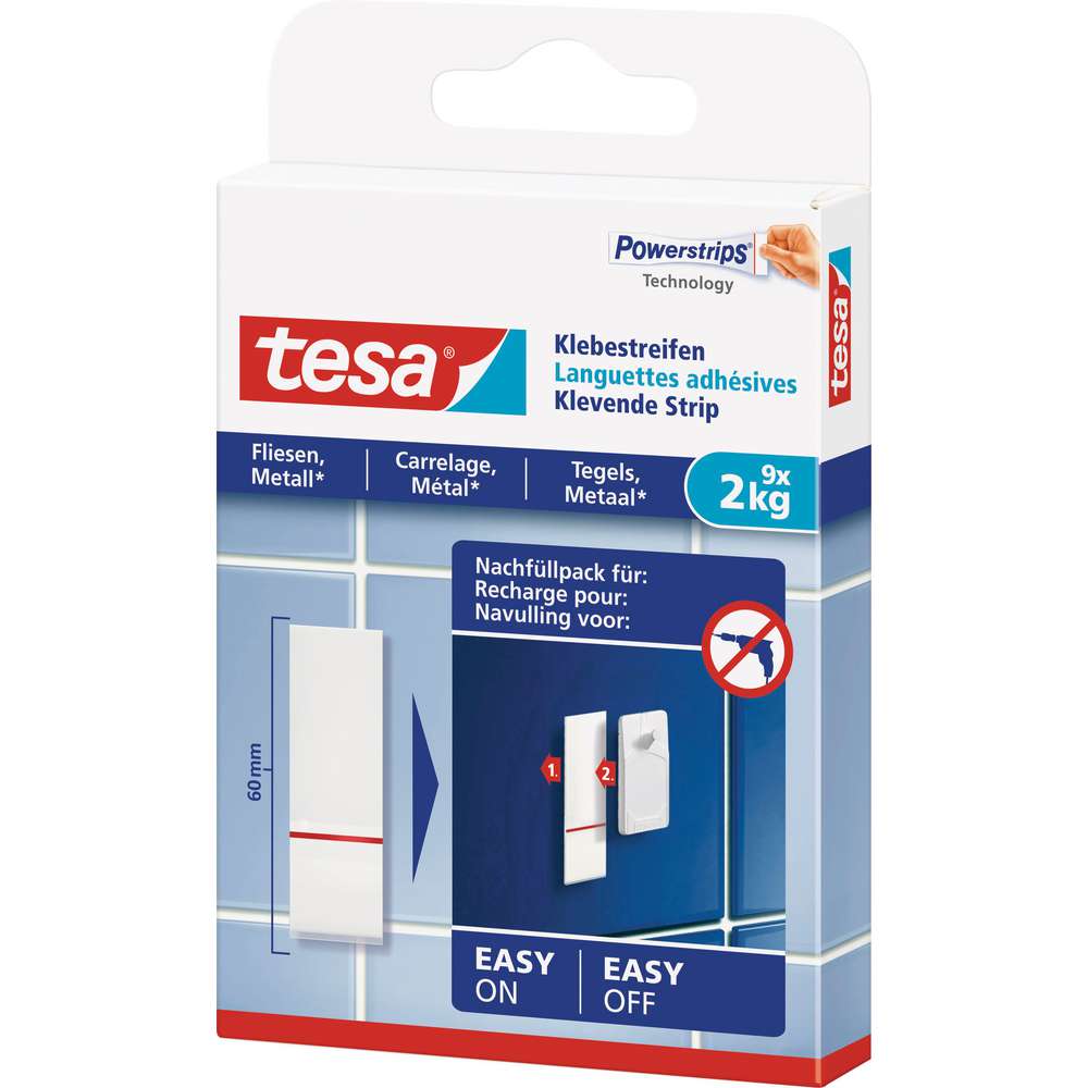 Produktabbildung tesa Powerstrips Klebestreifen Fliesen & Metall