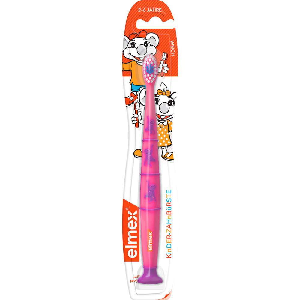 Produktabbildung elmex Kinderzahnbürste weich, 3-6 Jahre - verschiedene Farben