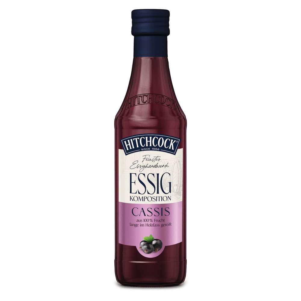 Produktabbildung Hitchcock Fruchtessig Cassis