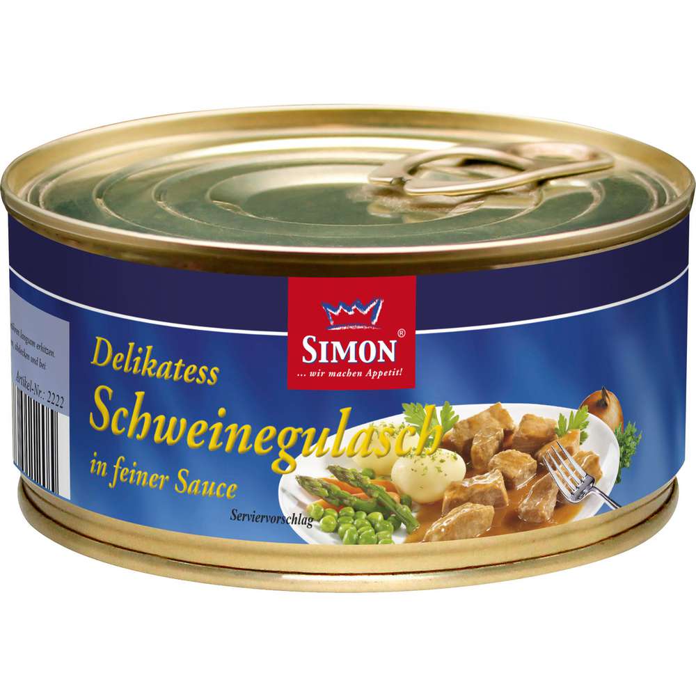 Produktabbildung Simon Schweinegulasch