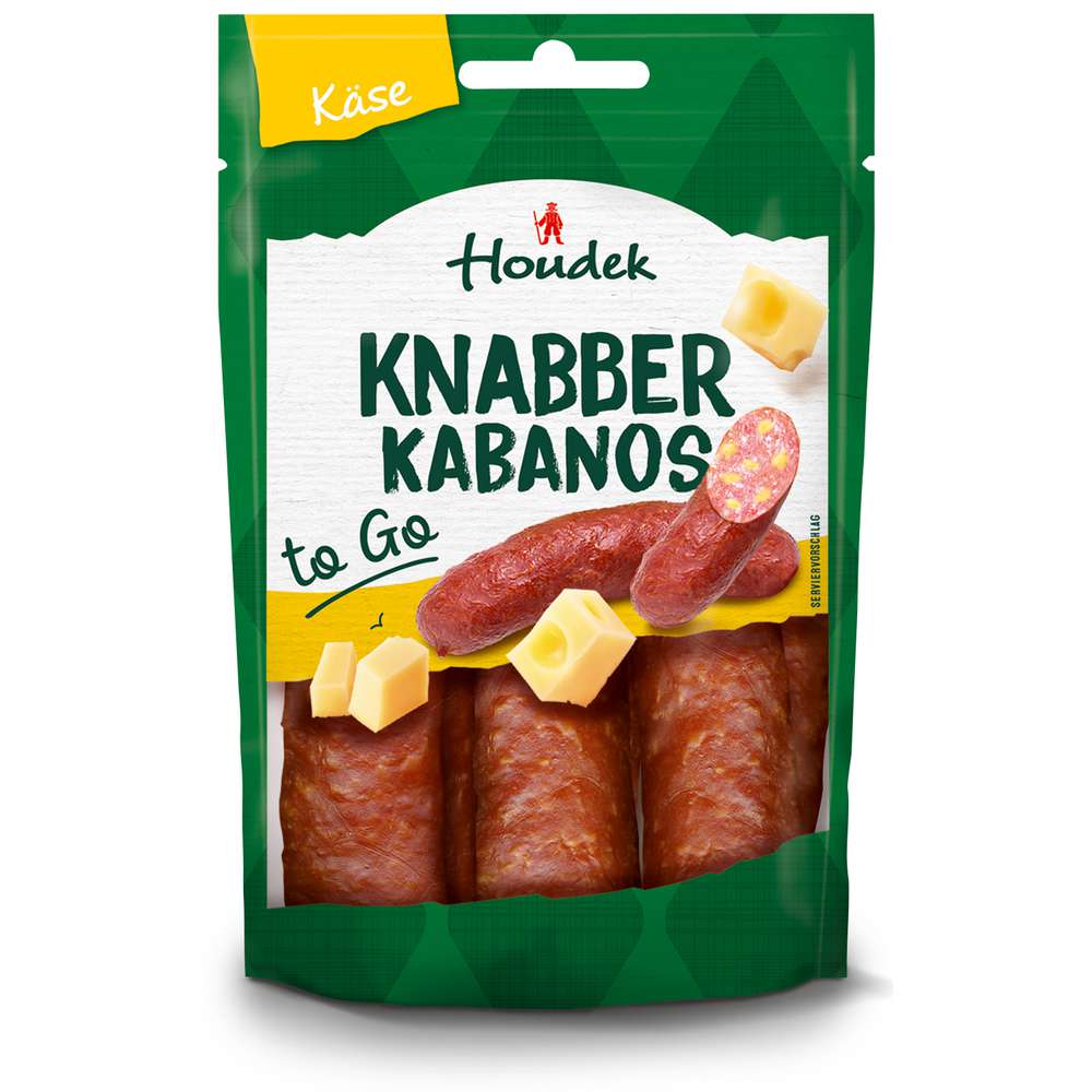 Produktabbildung Houdek Knabber Kabanos to go Käse