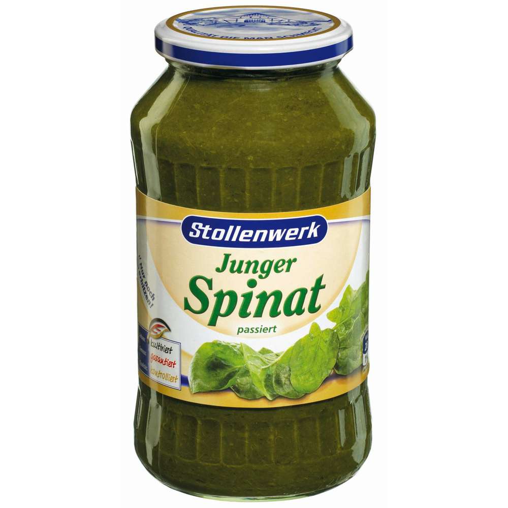 Produktabbildung Stollenwerk Spinat, passiert