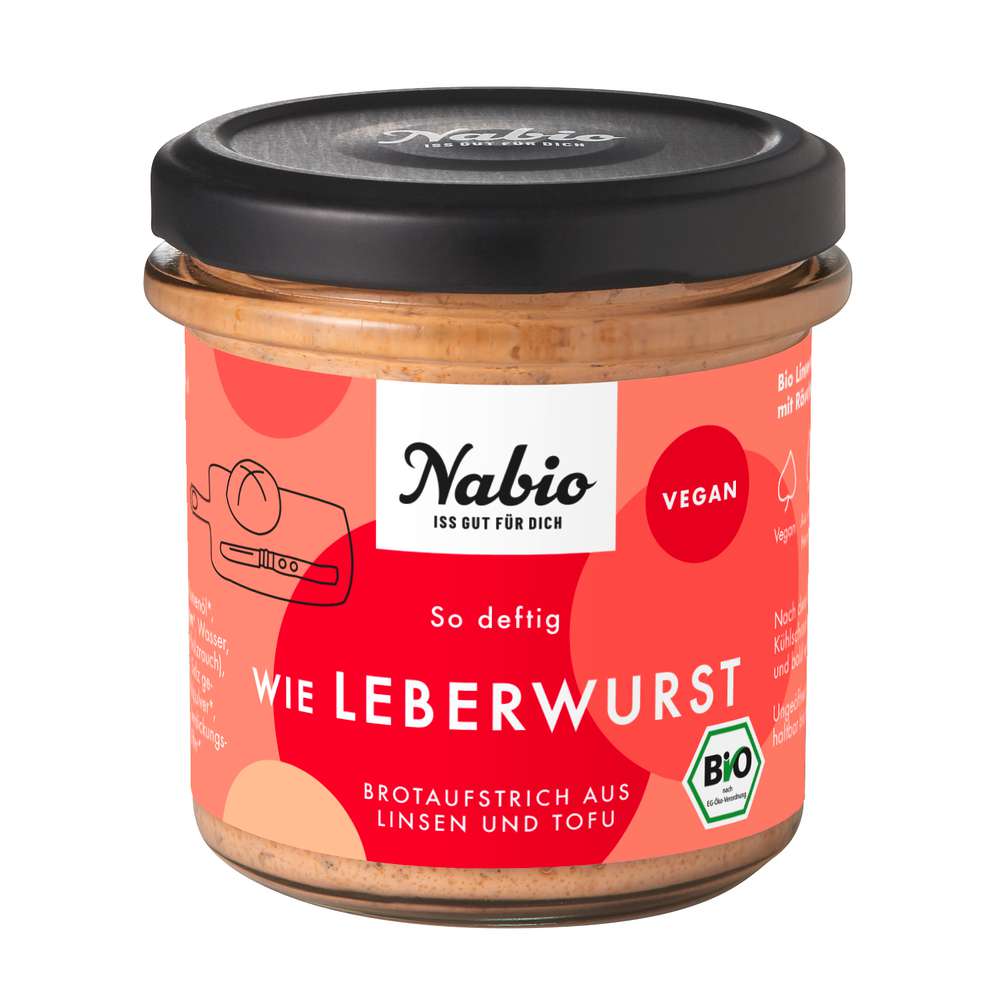 Produktabbildung Nabio Bio Brotaufstrich wie Leberwurst, Linsen und Tofu