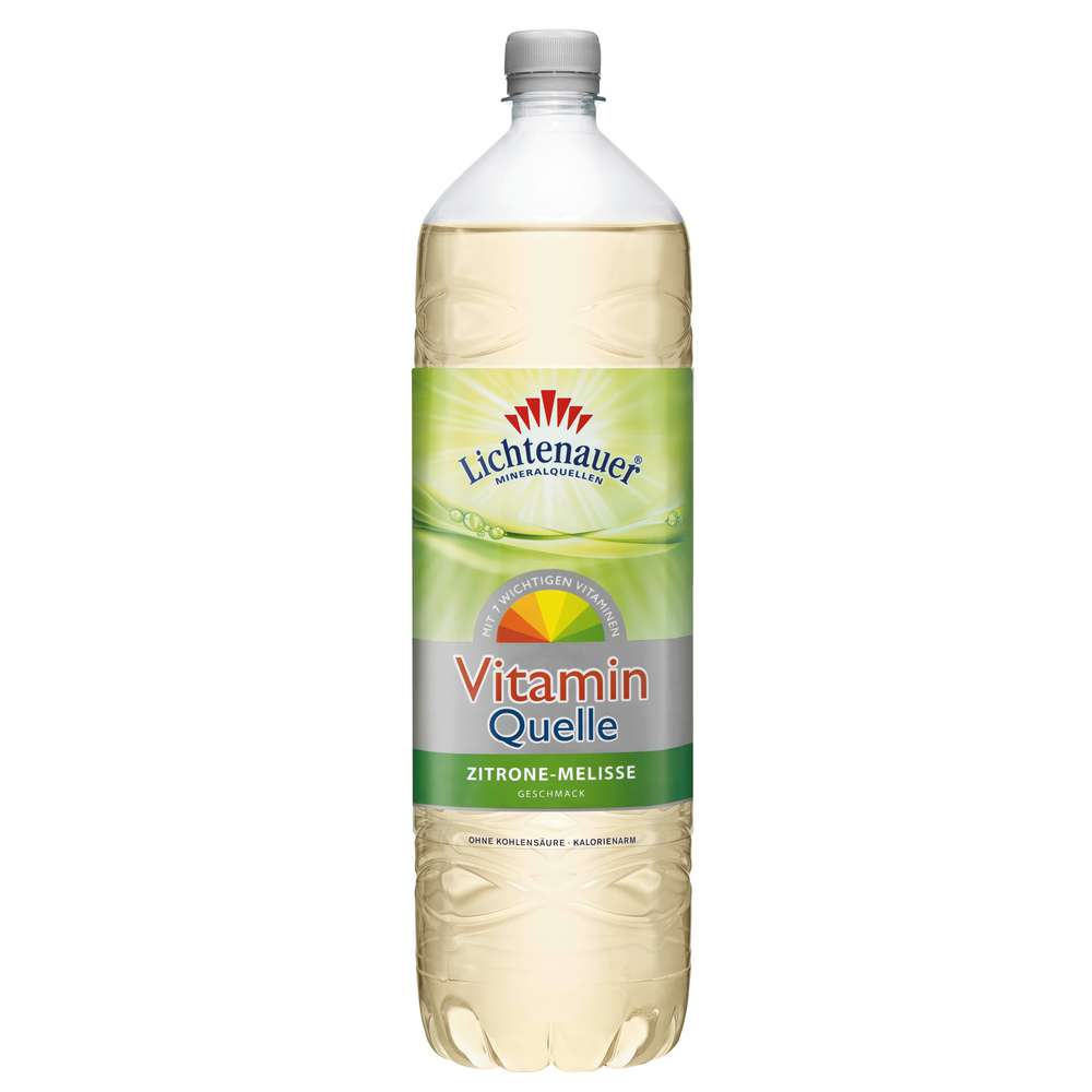Produktabbildung Lichtenauer Mineralwasser Vitamin Quelle, Zitrone-Melisse-Geschmack, Naturell