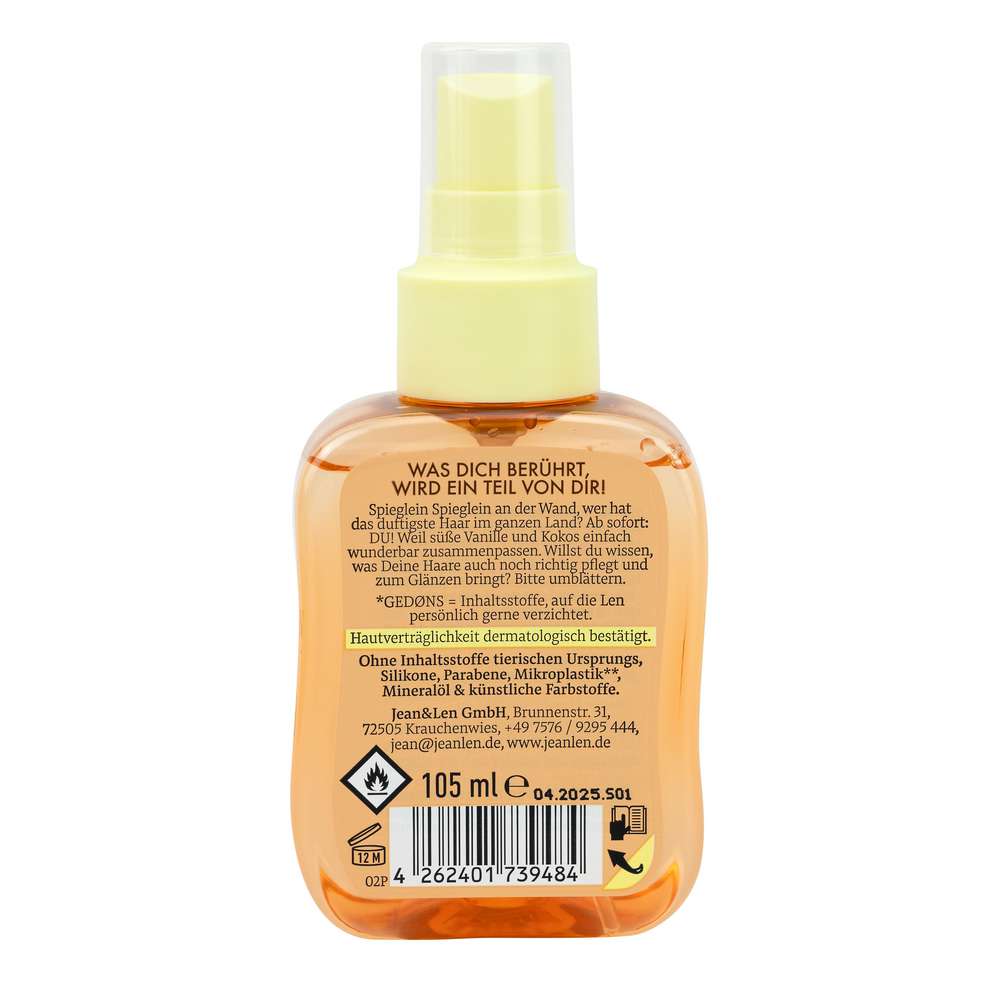 Produktabbildung Jean & Len Haarparfum Coco Vanilla