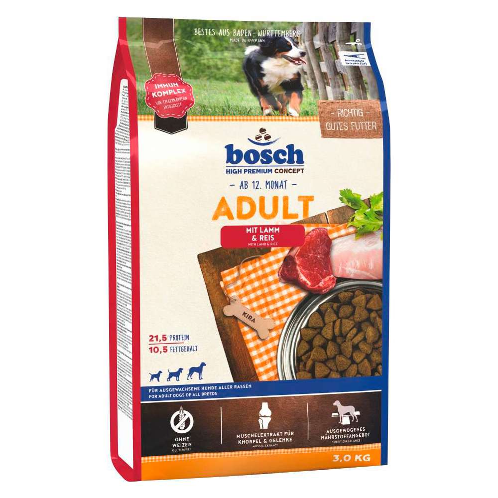 Produktabbildung Bosch Hunde-Trockenfutter Adult, Lamm/Reis