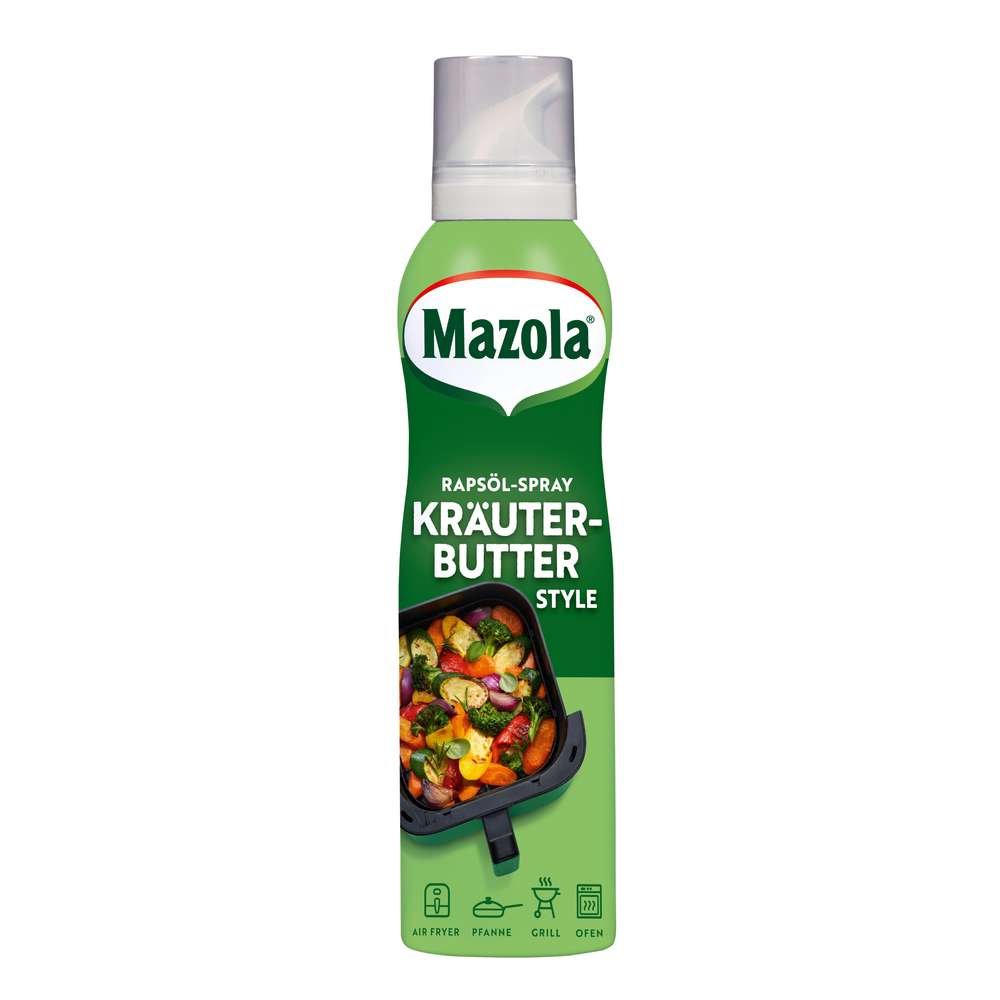 Produktabbildung Mazola Rapsöl-Spray, Kräuterbutter