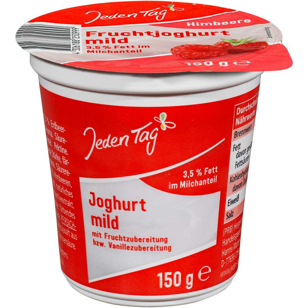 Produktabbildung Jeden Tag Fruchtjoghurt, Himbeere