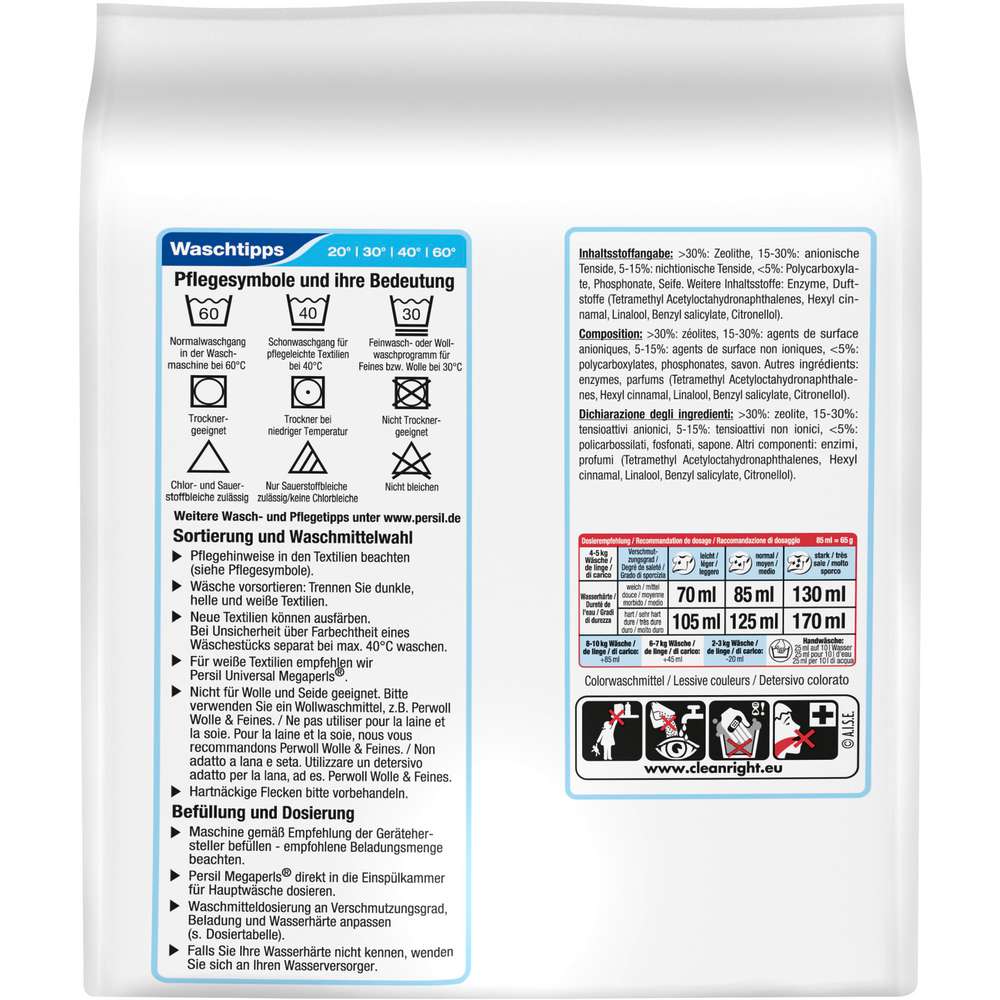 Produktabbildung Persil Color-Waschmittel, Megaperls, Tiefenrein