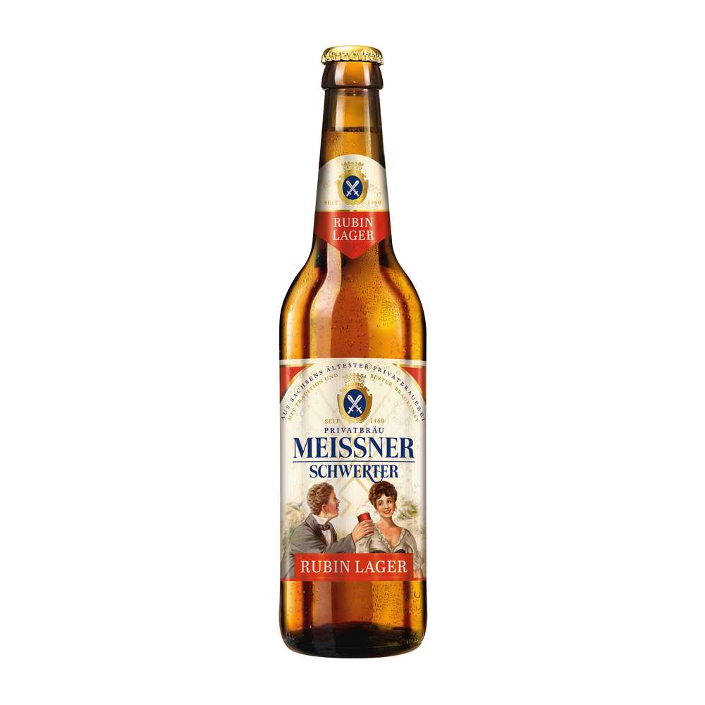 Produktabbildung Meissner Schwerter Lagerbier, Rubin 4,7 %