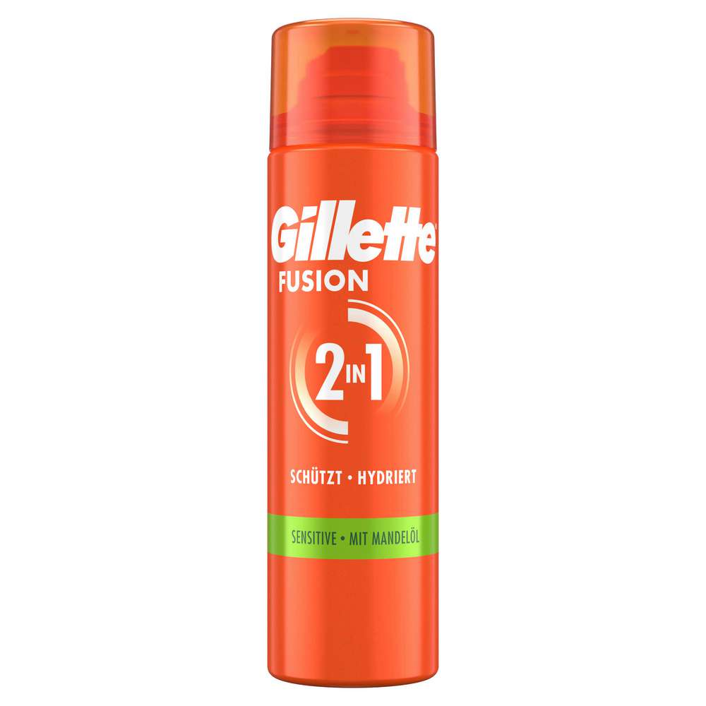 Produktabbildung Gillette Fusion5 Rasiergel Sensitive mit Mandelöl