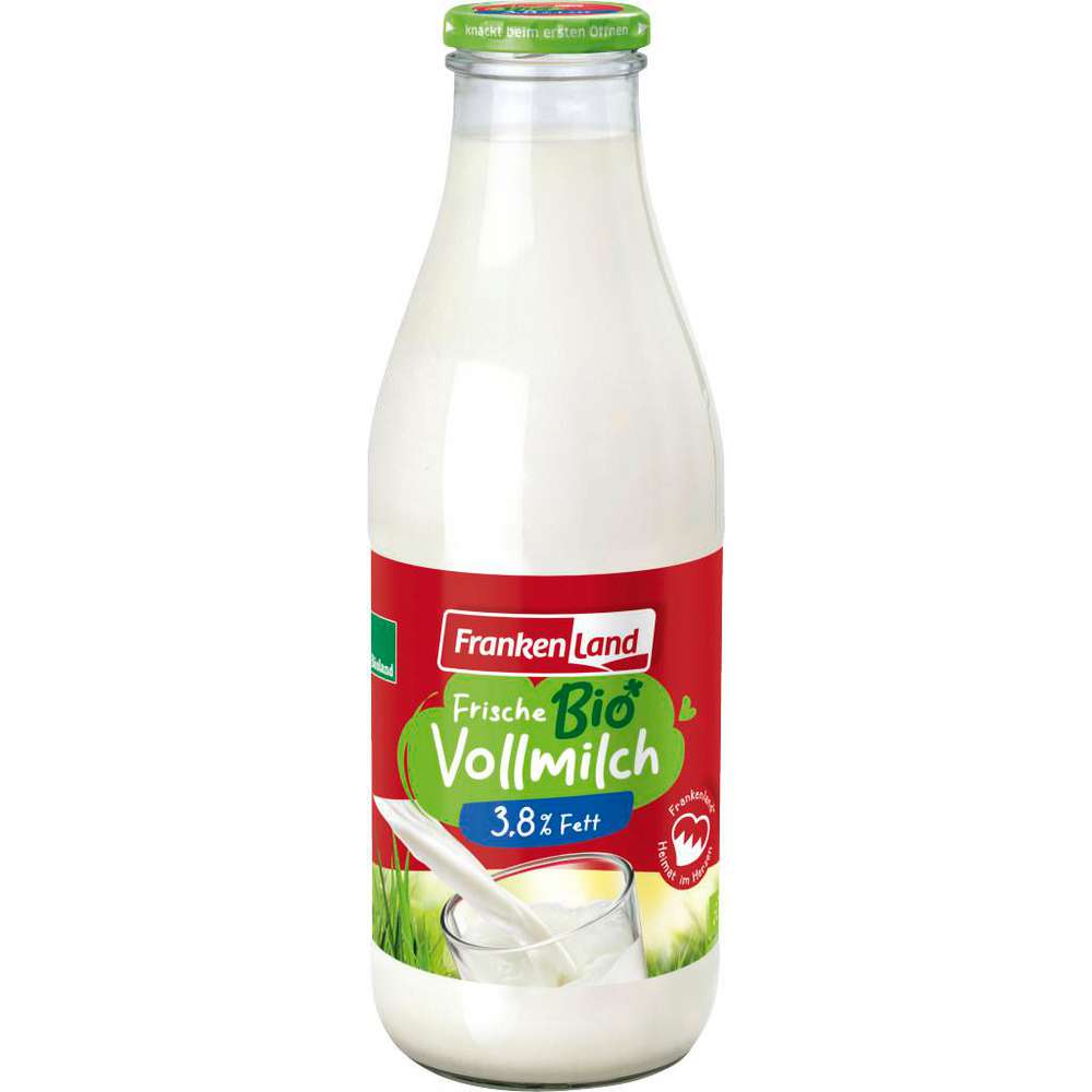Produktabbildung Frankenland Bio Vollmilch 3,8 % Fett