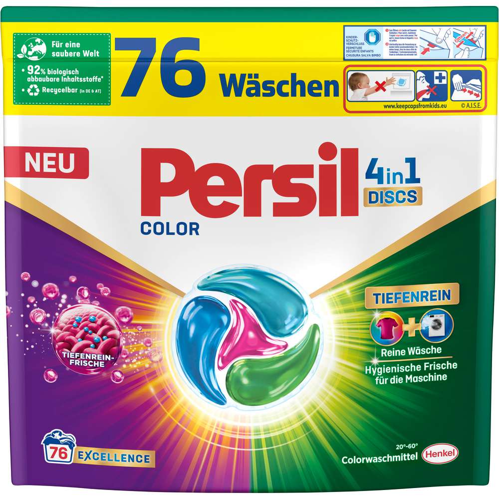 Produktabbildung Persil Color-Waschmittel, 4in1 Discs