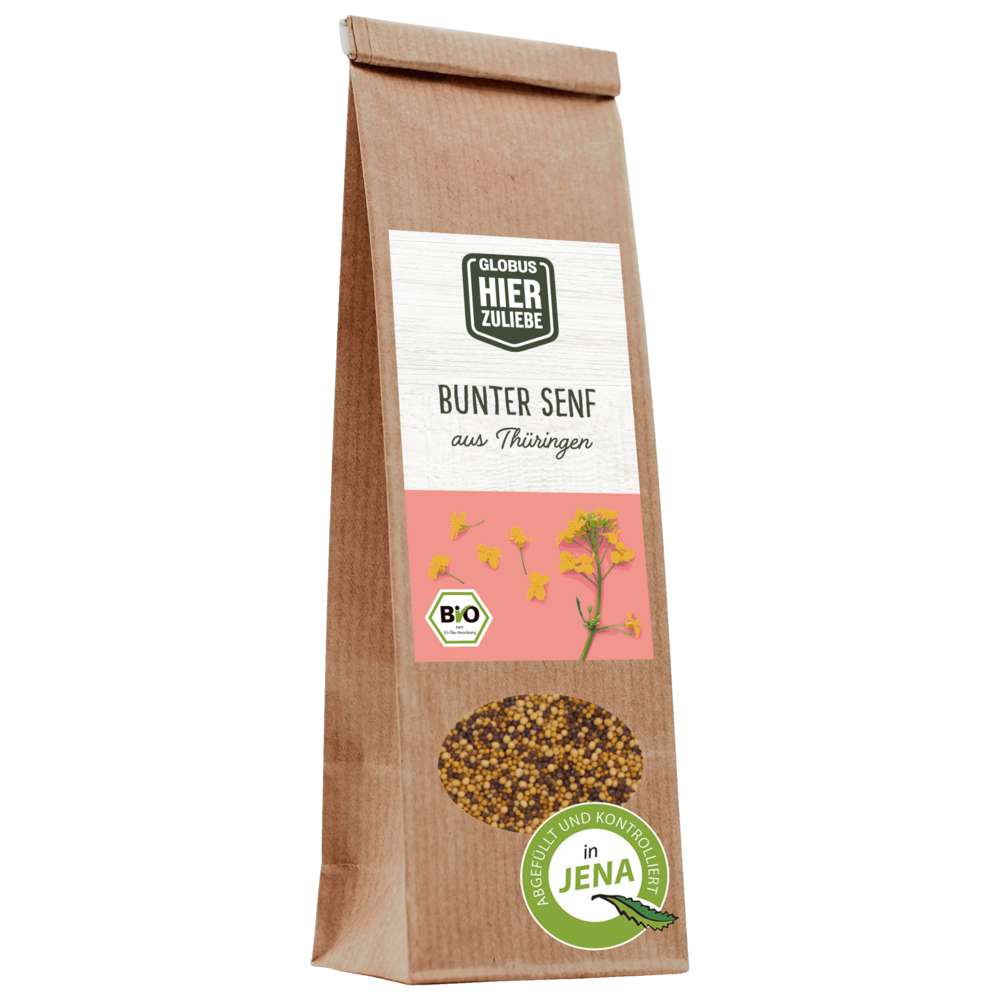 Produktabbildung GLOBUS HierZuliebe Bio Senfkörner bunt