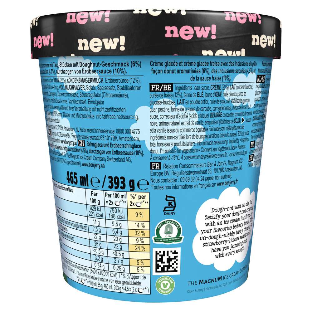 Produktabbildung Ben & Jerry's Eis, Strawberry & Doughnut