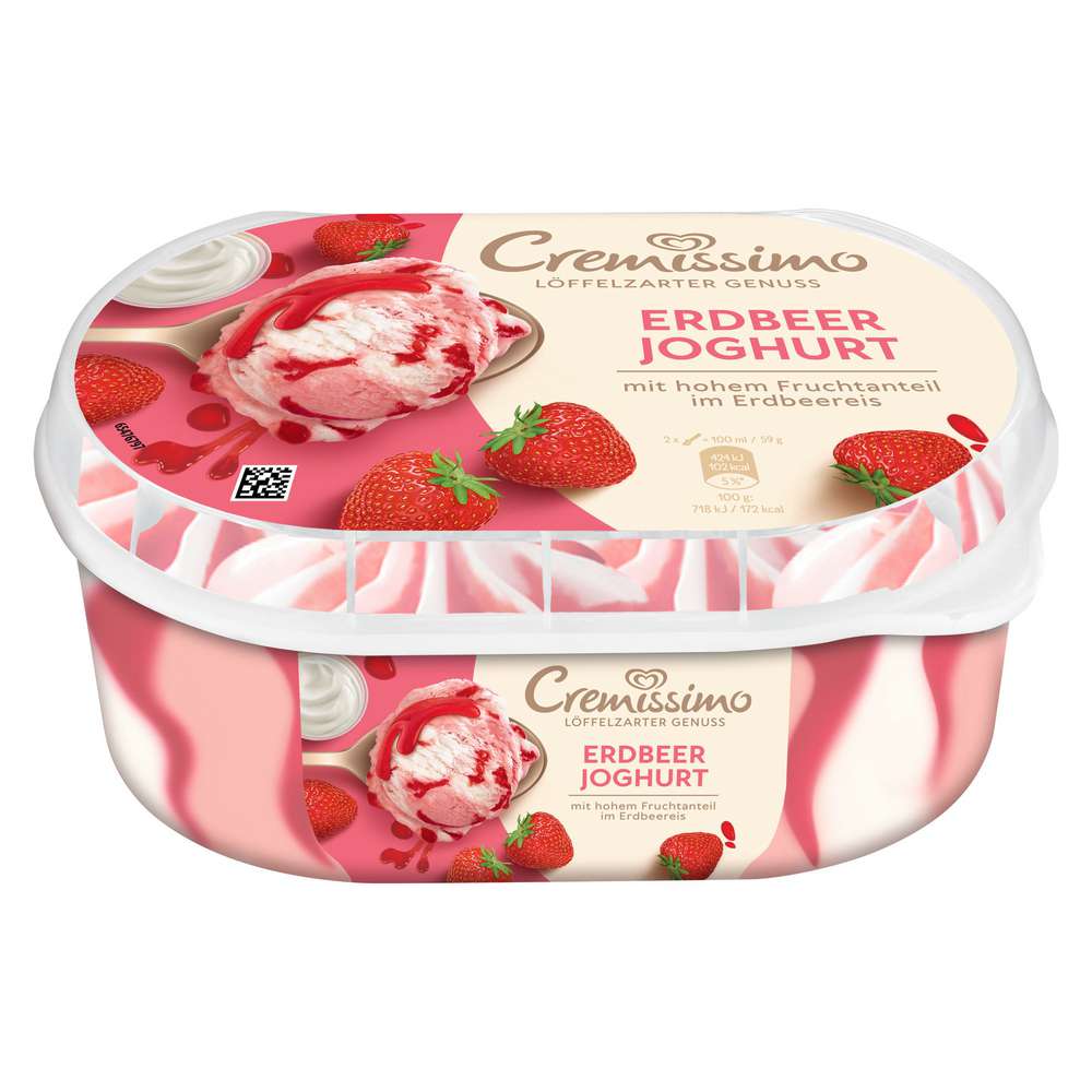 Produktabbildung Langnese Eis Cremissimo, Erdbeer Joghurt