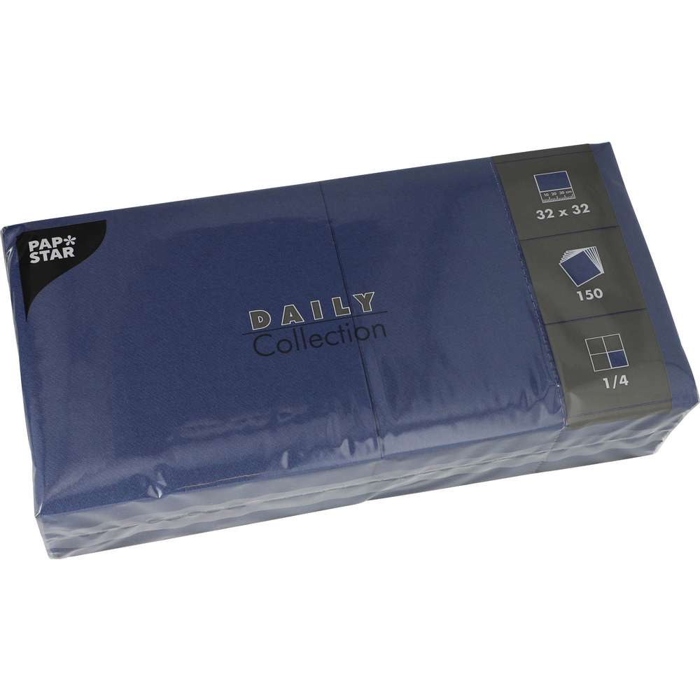 Produktabbildung PapStar Servietten 150 Stück, blau