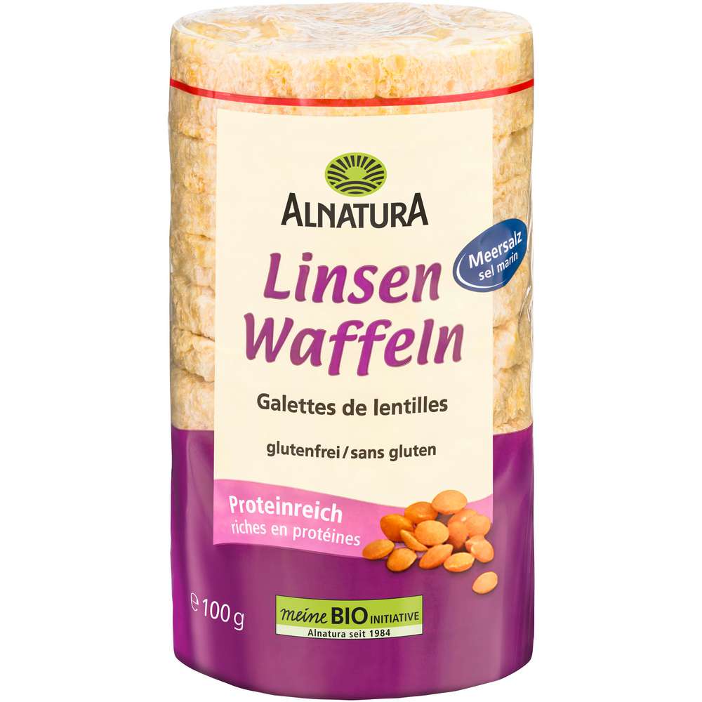 Produktabbildung Alnatura Linsenwaffeln