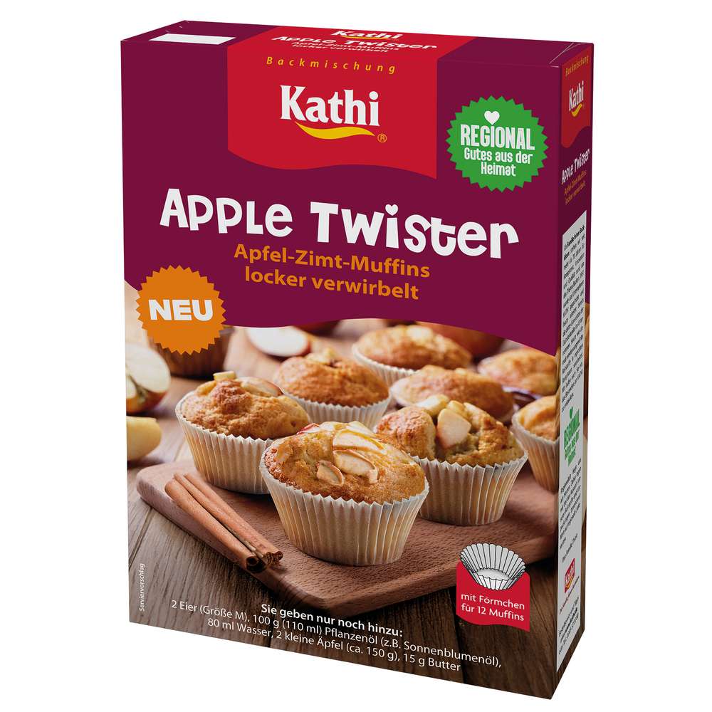 Produktabbildung Kathi Apfel Zimt Muffins Backmischung